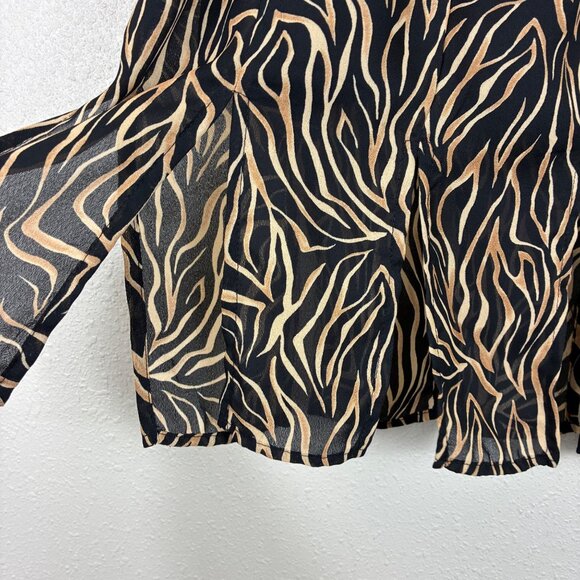 VTG J.B.S. LTD Animal Print Skirt Set Size 16P Retro - Picture 9 of 12